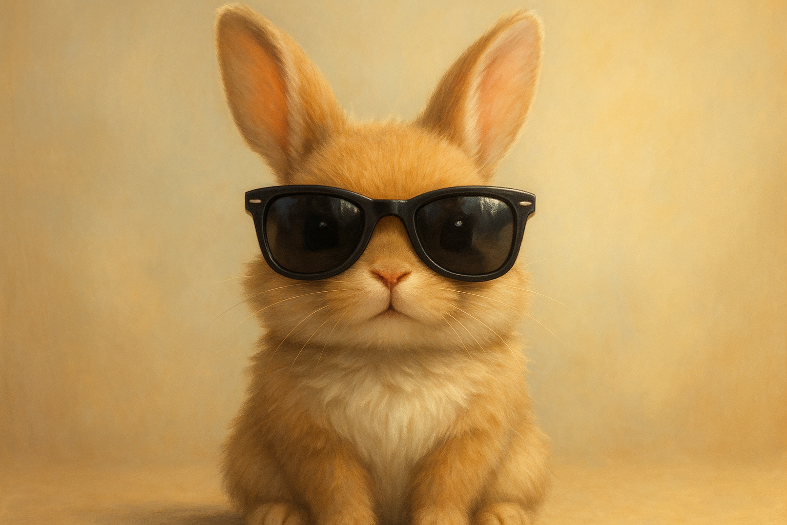 bunny with sunglasses